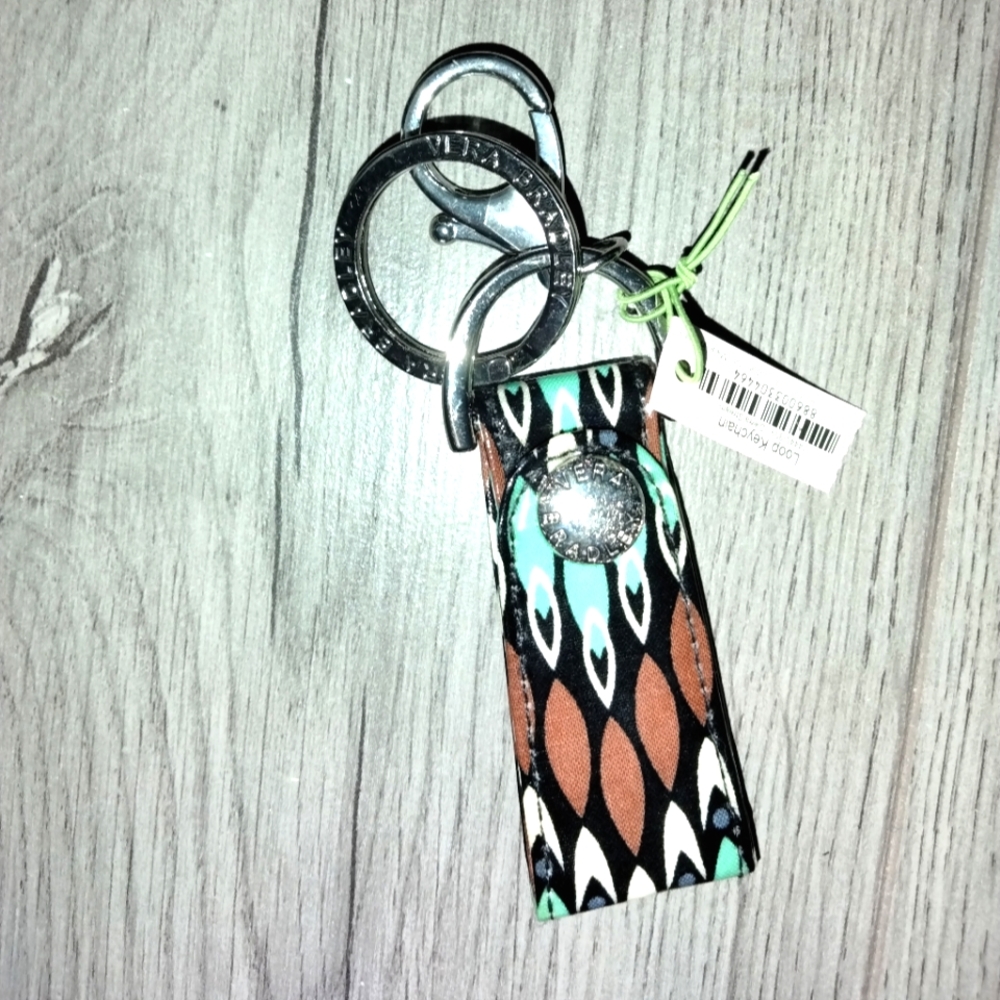 Vera Bradley Sierra Stream loop keychain NWT vintage